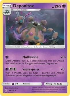 Karte Deponitox aus Stunde der Wächter, Nummer 51/145