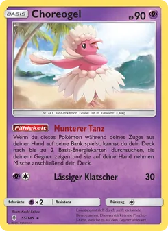 Karte Choreogel aus Stunde der Wächter, Nummer 55/145