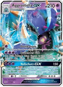 Karte Aggrostella GX aus Stunde der Wächter, Nummer 57/145