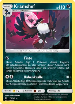 Karte Kramshef aus Stunde der Wächter, Nummer 79/145