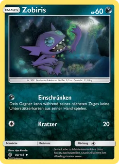 Karte Zobiris aus Stunde der Wächter, Nummer 80/145