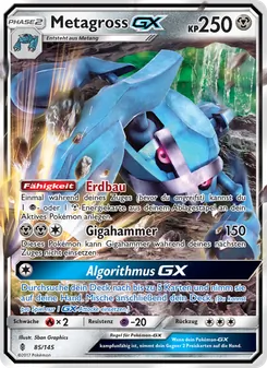 Karte Metagross GX aus Stunde der Wächter, Nummer 85/145