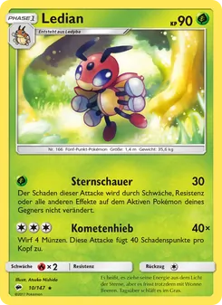 Karte Ledian aus Nacht in Flammen, Nummer 10/147