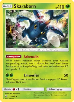 Karte Skaraborn aus Nacht in Flammen, Nummer 11/147