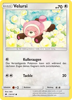 Karte Velursi aus Nacht in Flammen, Nummer 110/147