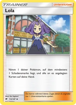Karte Lola aus Nacht in Flammen, Nummer 112/147