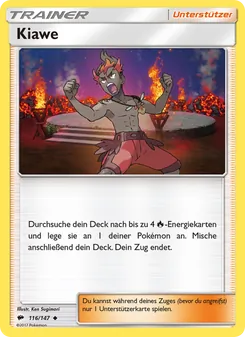 Karte Kiawe aus Nacht in Flammen, Nummer 116/147