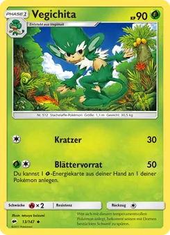 Karte Vegichita aus Nacht in Flammen, Nummer 13/147
