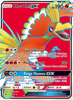 Karte Ho-Oh GX aus Nacht in Flammen, Nummer 131/147
