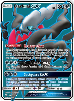 Karte Darkrai GX aus Nacht in Flammen, Nummer 139/147