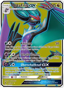 Karte UHaFnir GX aus Nacht in Flammen, Nummer 141/147