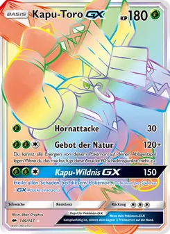 Karte Kapu-Toro GX aus Nacht in Flammen, Nummer 149/147