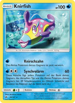 Karte Knirfish aus Nacht in Flammen, Nummer 38/147