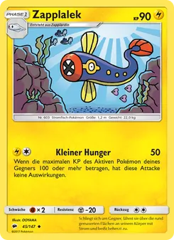 Karte Zapplalek aus Nacht in Flammen, Nummer 45/147