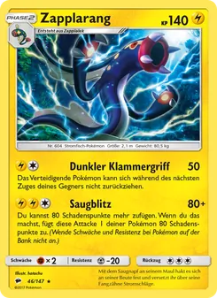 Karte Zapplarang aus Nacht in Flammen, Nummer 46/147