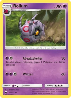 Karte Rollum aus Nacht in Flammen, Nummer 57/147