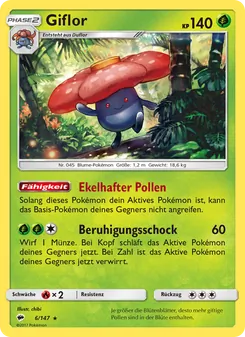 Karte Giflor aus Nacht in Flammen, Nummer 6/147