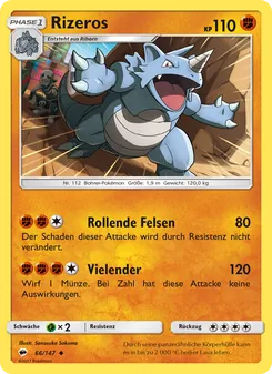 Karte Rizeros aus Nacht in Flammen, Nummer 66/147