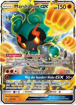 Karte Marshadow GX aus Nacht in Flammen, Nummer 80/147