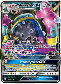 Karte Alola-Sleimok GX aus Nacht in Flammen, Nummer 84/147