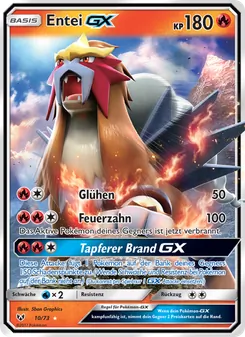 Karte Entei GX aus Schimmernde Legenden, Nummer 10/73
