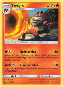 Karte Fuegro aus Schimmernde Legenden, Nummer 17/73