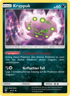 Karte Kryppuk aus Schimmernde Legenden, Nummer 47/73