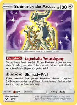 Karte Schimmerndes Arceus aus Schimmernde Legenden, Nummer 57/73