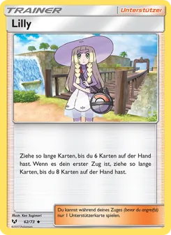 Karte Lilly aus Schimmernde Legenden, Nummer 62/73