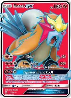 Karte Entei GX aus Schimmernde Legenden, Nummer 71/73