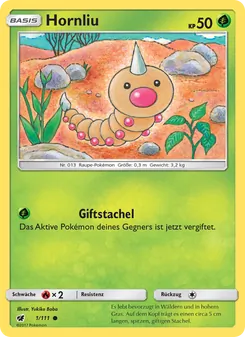 Karte Hornliu aus Aufziehen der Sturmröte, Nummer 1/111