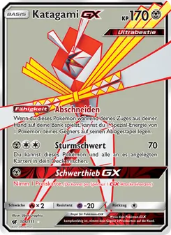 Karte Katagami GX aus Aufziehen der Sturmröte, Nummer 106/111