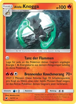 Karte Alola-Knogga aus Aufziehen der Sturmröte, Nummer 12/111