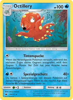 Karte Octillery aus Aufziehen der Sturmröte, Nummer 23/111