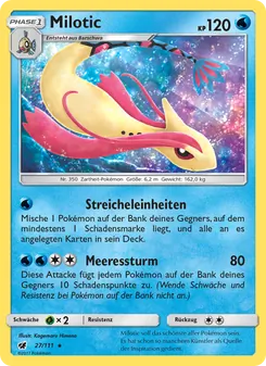 Karte Milotic aus Aufziehen der Sturmröte, Nummer 27/111