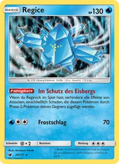 Karte Regice aus Aufziehen der Sturmröte, Nummer 28/111