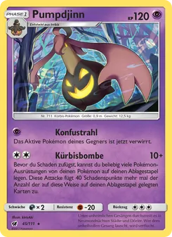 Karte Pumpdjinn aus Aufziehen der Sturmröte, Nummer 45/111