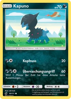 Karte Kapuno aus Aufziehen der Sturmröte, Nummer 60/111