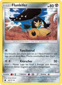 Karte Flunkifer aus Aufziehen der Sturmröte, Nummer 64/111