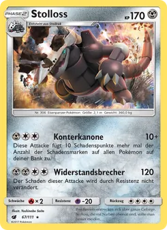 Karte Stolloss aus Aufziehen der Sturmröte, Nummer 67/111
