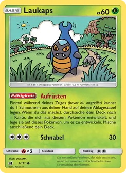 Karte Laukaps aus Aufziehen der Sturmröte, Nummer 7/111