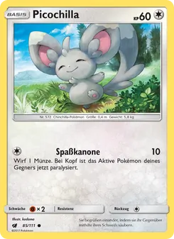 Karte Picochilla aus Aufziehen der Sturmröte, Nummer 85/111