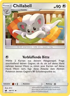 Karte Chillabell aus Aufziehen der Sturmröte, Nummer 86/111
