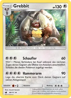 Karte Grebbit aus Aufziehen der Sturmröte, Nummer 88/111