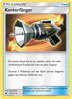 Karte Konterfänger aus Aufziehen der Sturmröte, Nummer 91/111