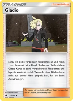 Karte Gladio aus Aufziehen der Sturmröte, Nummer 95/111