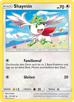 Karte Shaymin aus Ultra-Prisma, Nummer 111/156