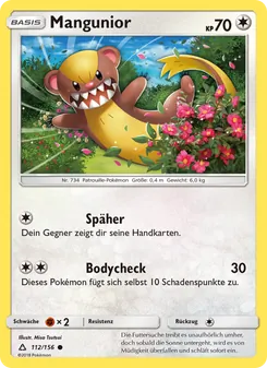 Karte Mangunior aus Ultra-Prisma, Nummer 112/156