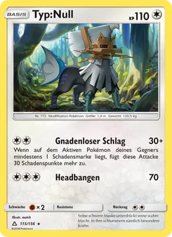 Karte Typ:Null aus Ultra-Prisma, Nummer 115/156