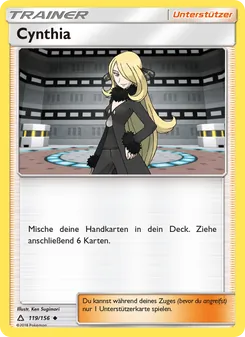 Karte Cynthia aus Ultra-Prisma, Nummer 119/156